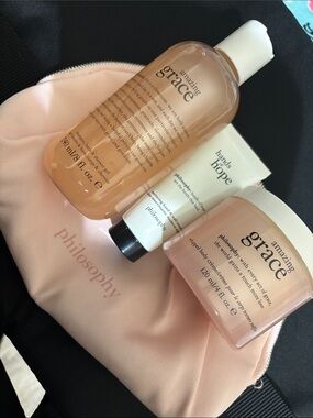 Philosophy Amazing Grace Skincare Trio in Pink and Cream